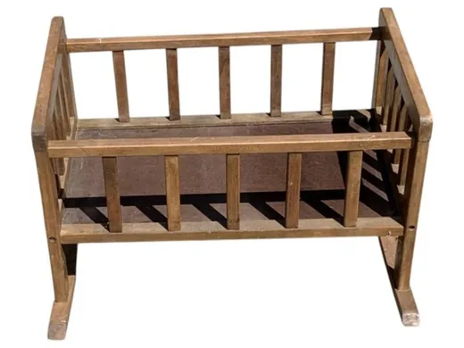 Vintage Doll Cradle - 14 x 22 x 19