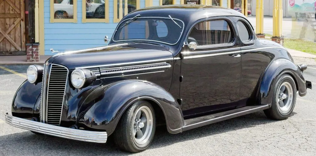 Black 1937 Dodge coupe