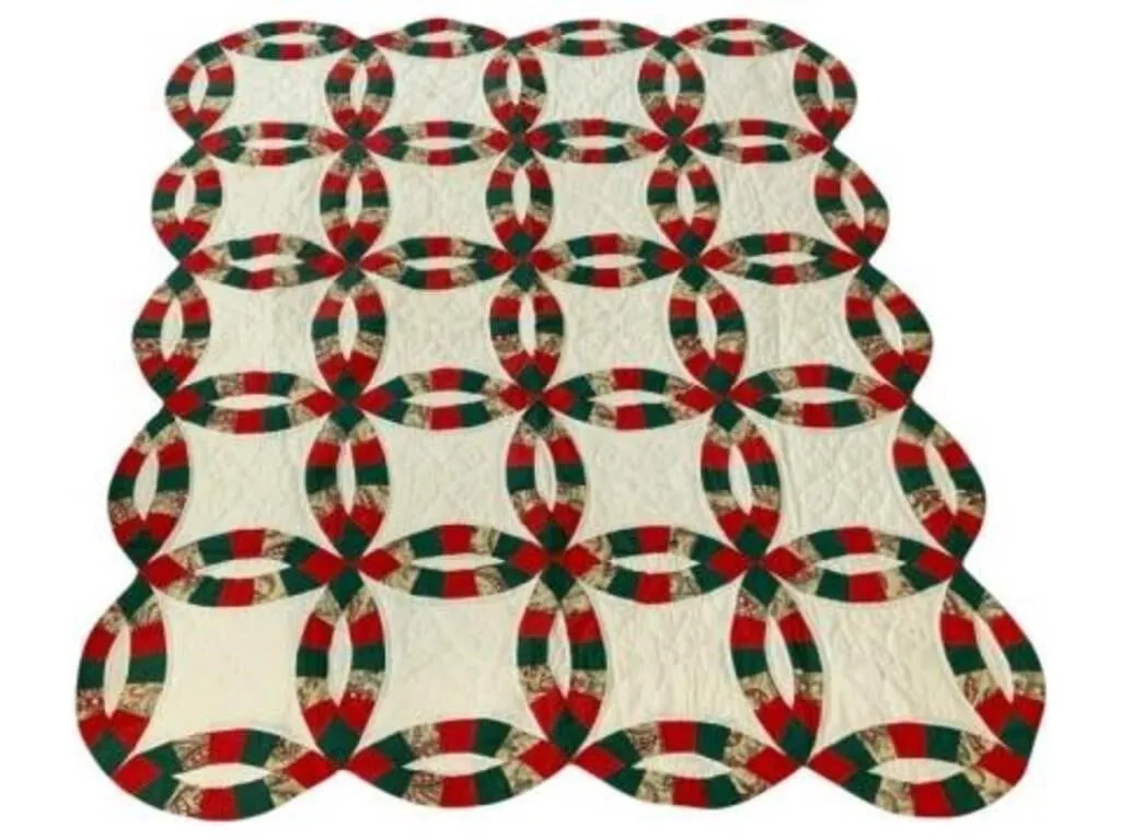 Double Wedding Ring quilt